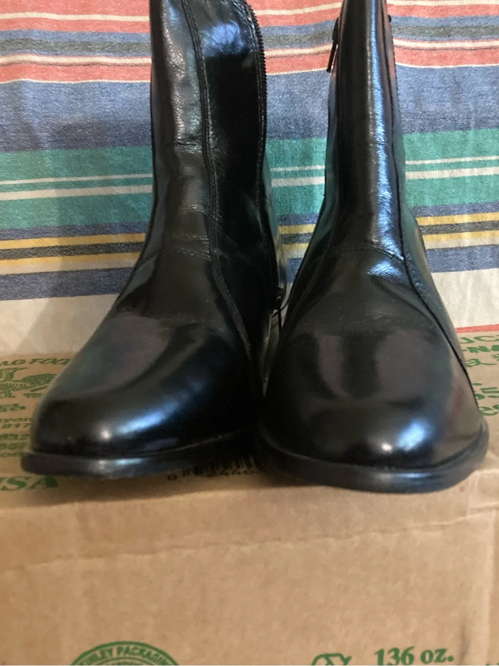 Stacy Adams Santos Men's Black Leather Side-Zip Ankle Boots